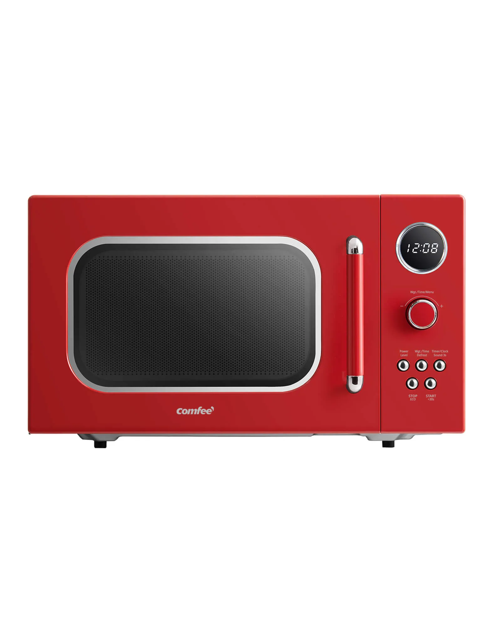 0.9 Cu.ft Retro Microwave Oven - Red