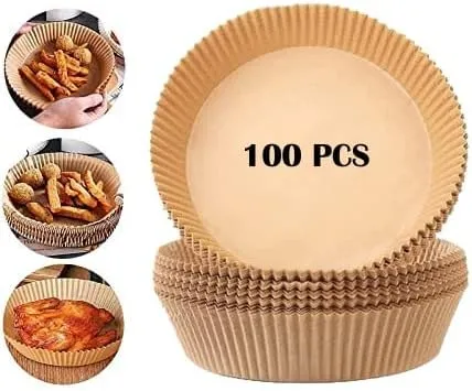 100 Pieces Of 16X4.5Cm Non Stick Air Fryer Disposable Paper Liner Tv-78