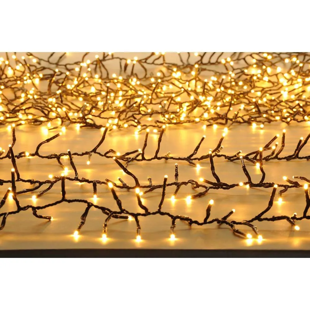 1000 Warm White Cluster Multi Function Lights