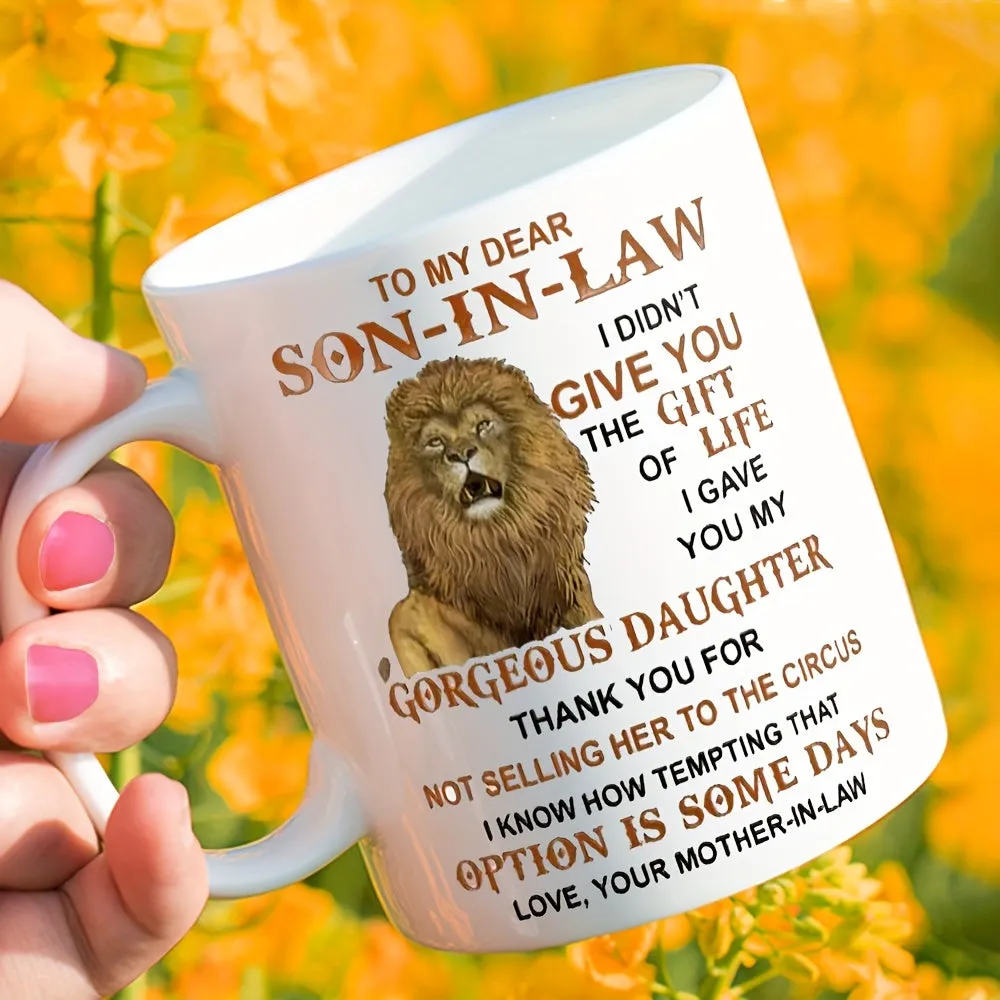 11oz Lion SonInLaw Coffee Mug Perfect Gift from MotherInLaw