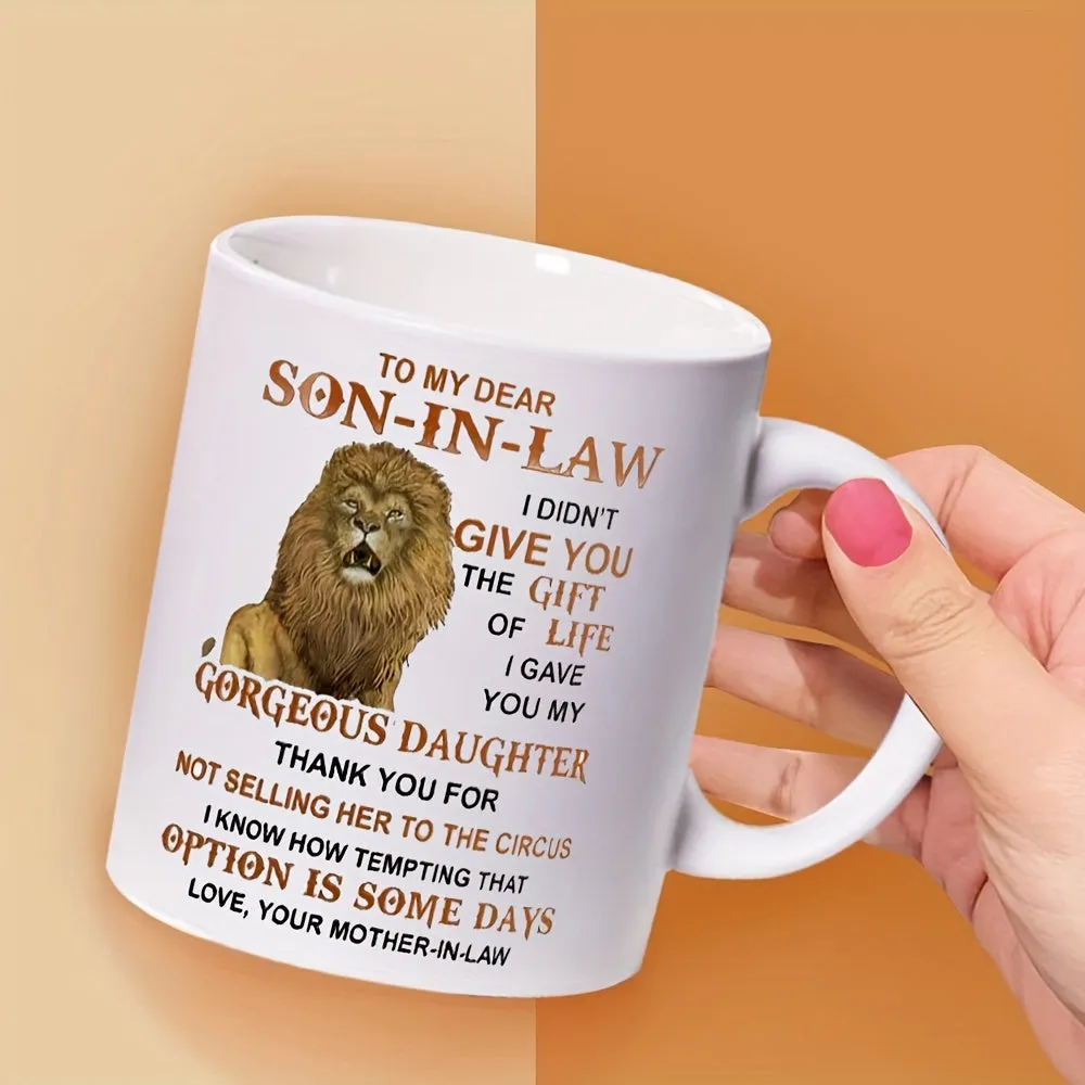 11oz Lion SonInLaw Coffee Mug Perfect Gift from MotherInLaw