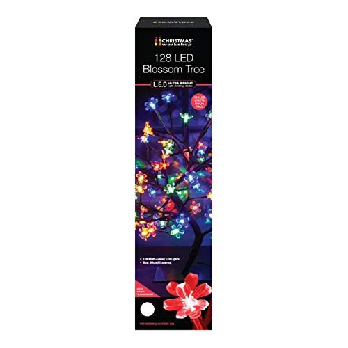 128 LED Multi-Coloured Blossom Tree~ Indoor ~ Mains Operated ~ Christmas Decoration