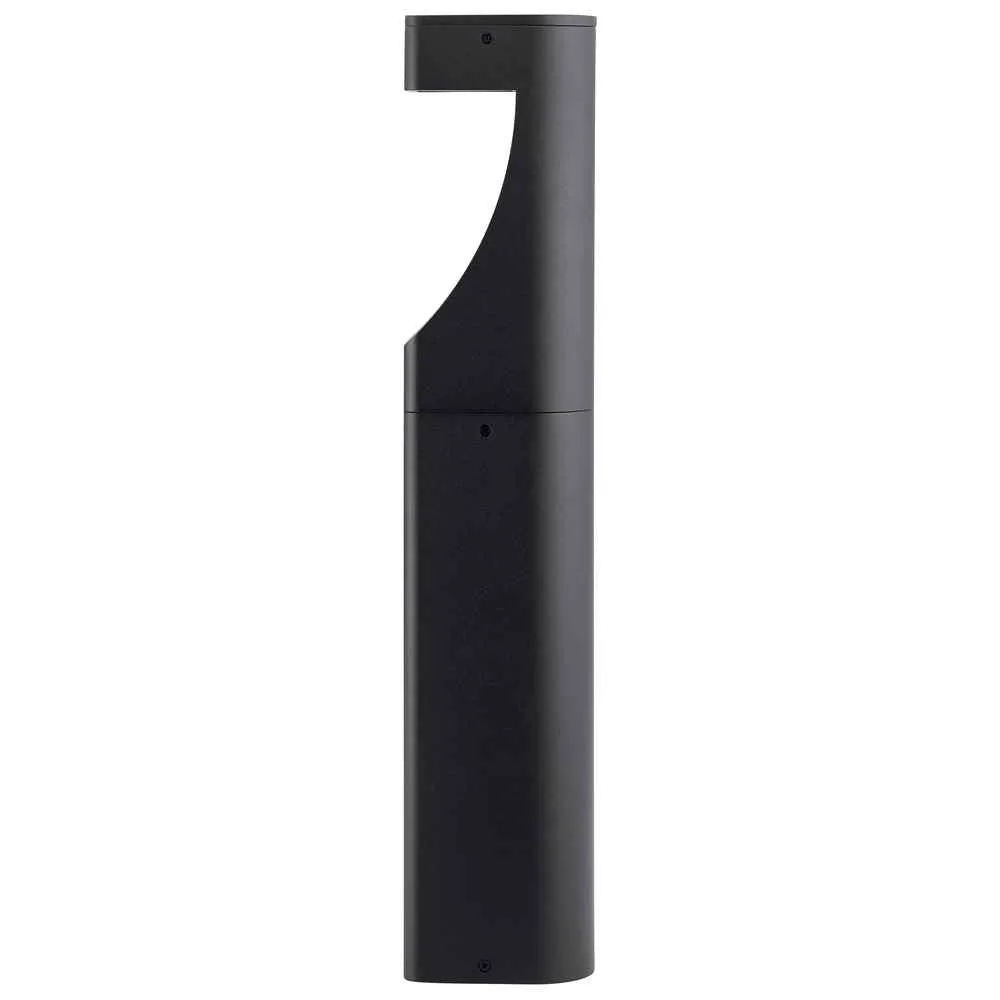 12V LED Textured Landscape Bollard Light Textured Black