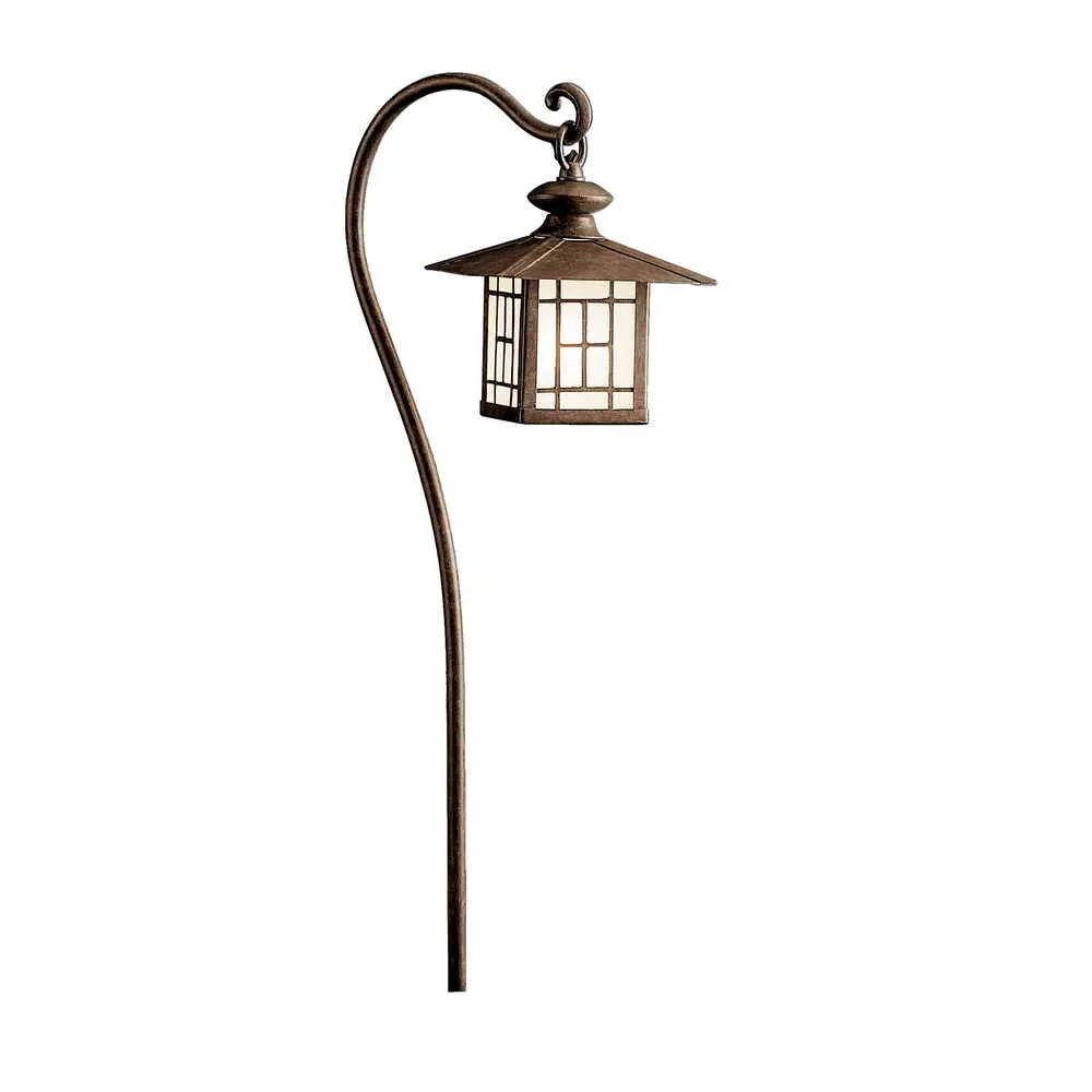 12V Mission Lantern Landscape Path Light Patina Bronze