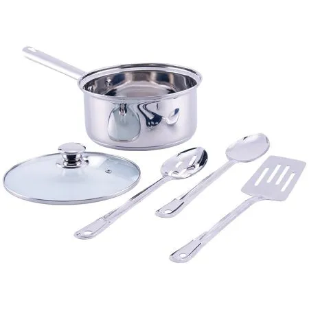 18-Piece Cookware Set, Stainless Steel