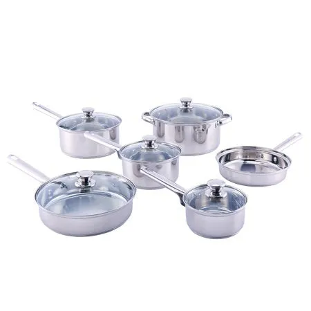 18-Piece Cookware Set, Stainless Steel