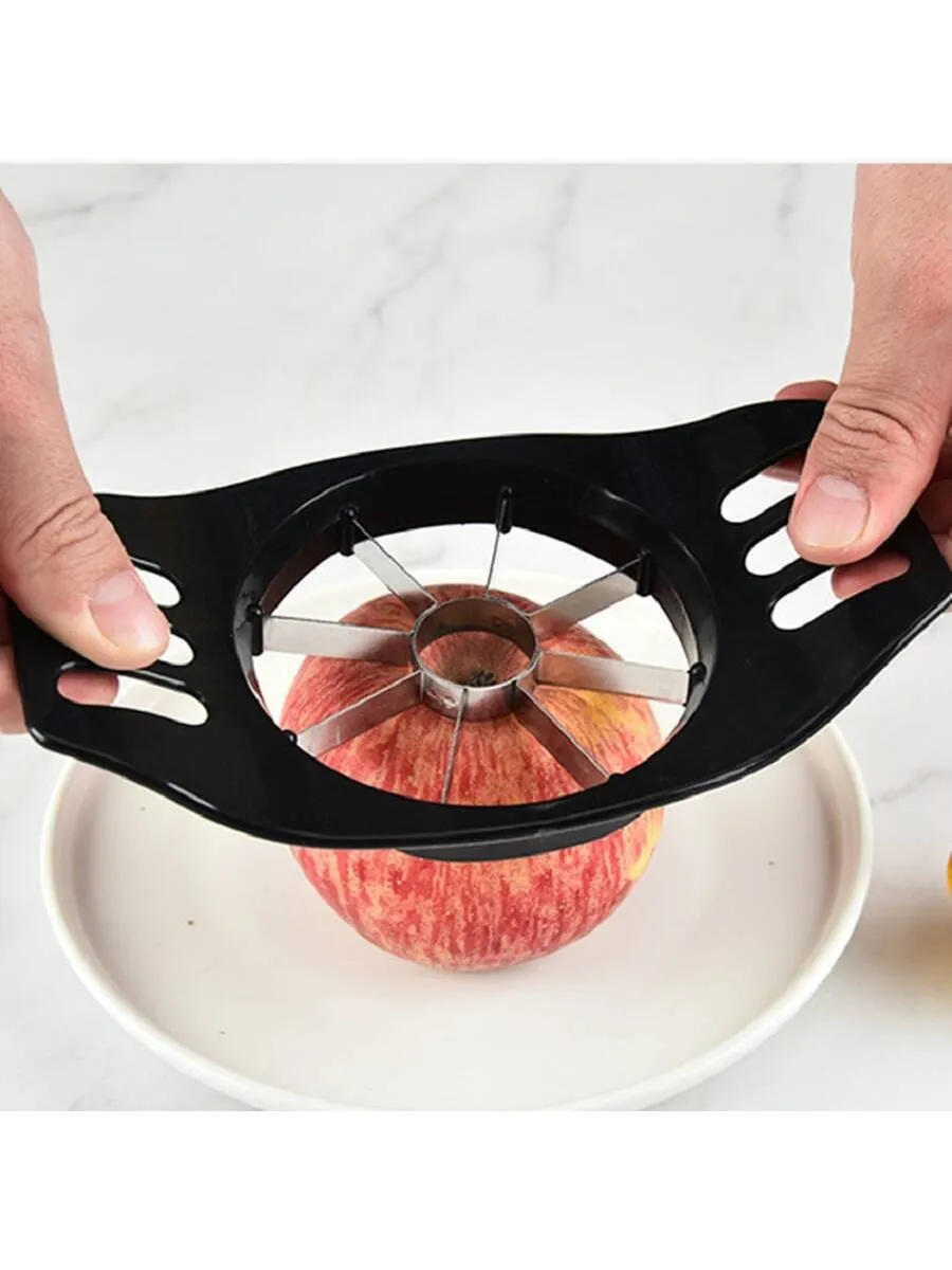 1pc Stainless Steel Apple Cutter, Creatively Designed To Slice, Core And Cut Apples, Reusable Kitchen Fruit Divider For Fruit Salad And Snacks, Home Kitchen Tool For Easy, Safe And Precise Cutting Of Apples And Other Fruits