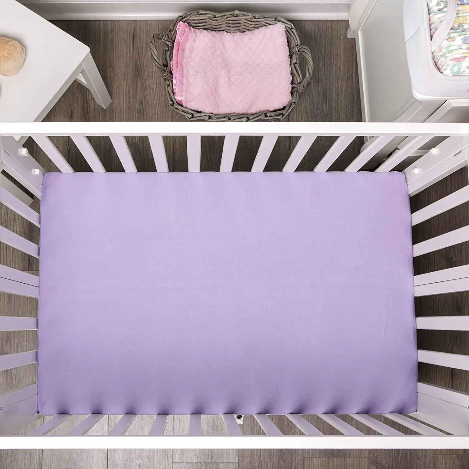 2 Pack Portable Crib Sheet - Pink/Purple