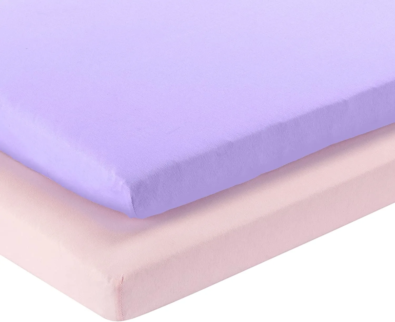 2 Pack Portable Crib Sheet - Pink/Purple