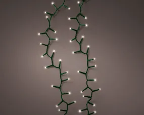 2000 LED Compact Tree Lights Warm white green wire