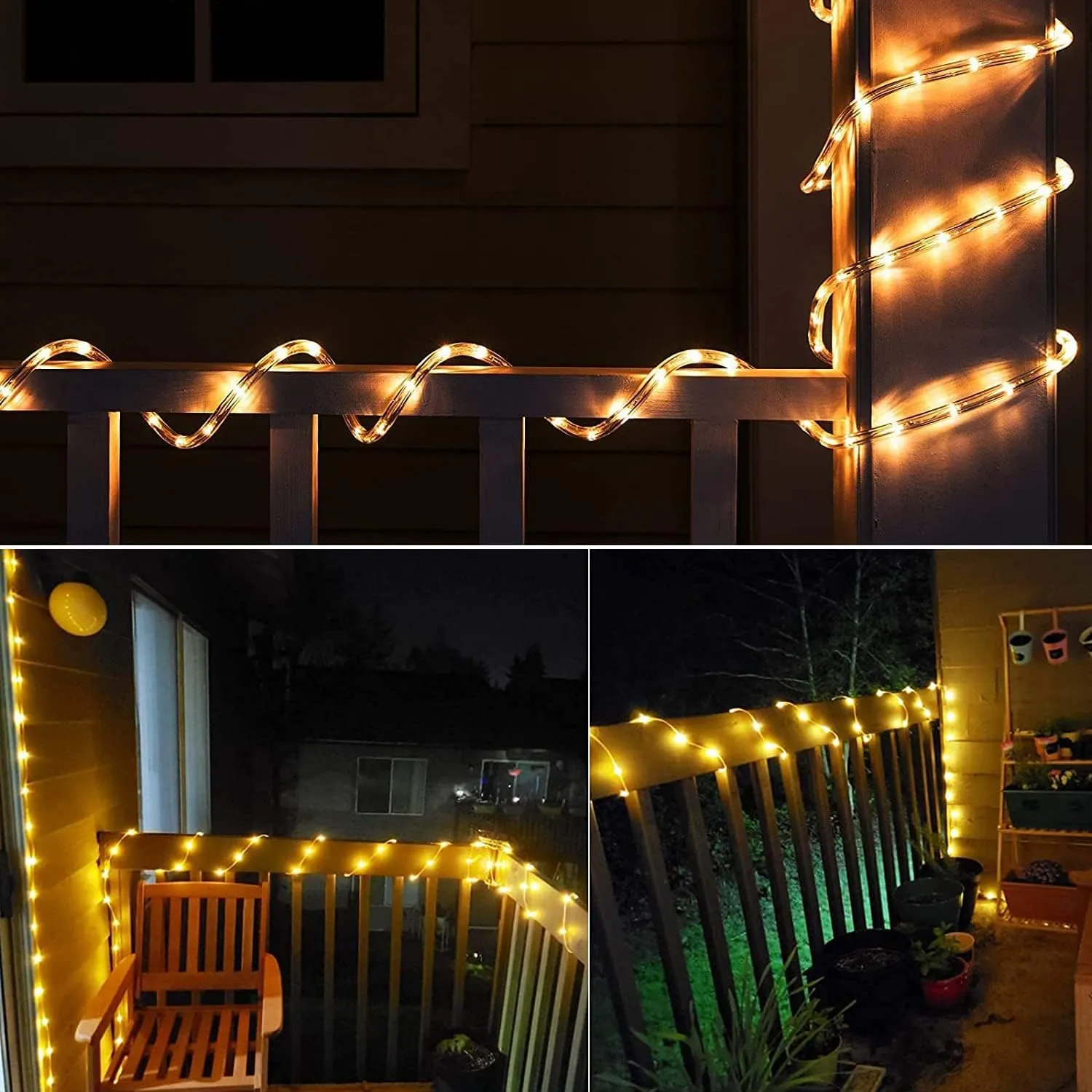 20m Solar Rope Light - 200 LED