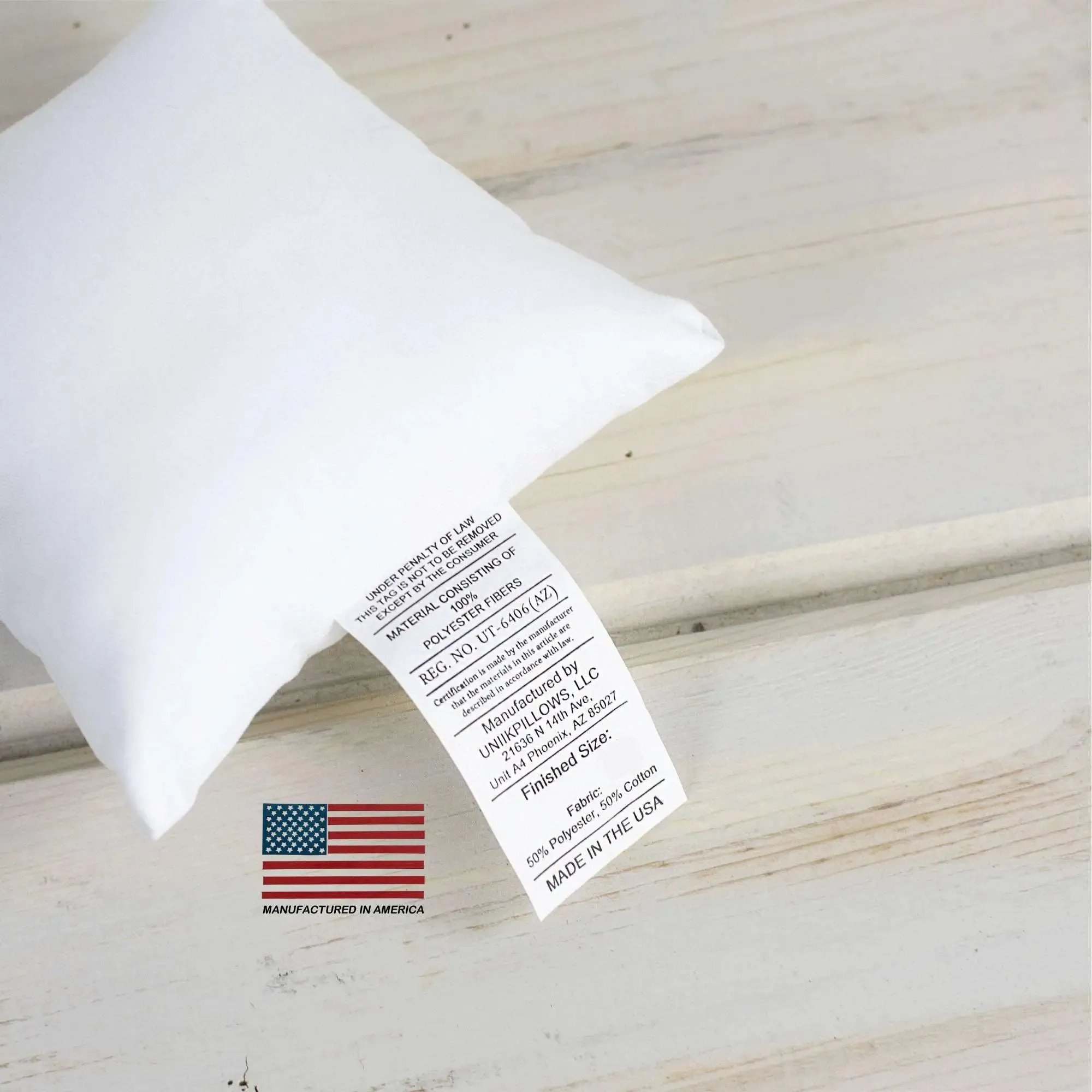 25x25 | Indoor Outdoor Hypoallergenic Polyester Pillow Insert | Quality Insert | Pillow Inners | Throw Pillow Insert | Square Pillow Inserts