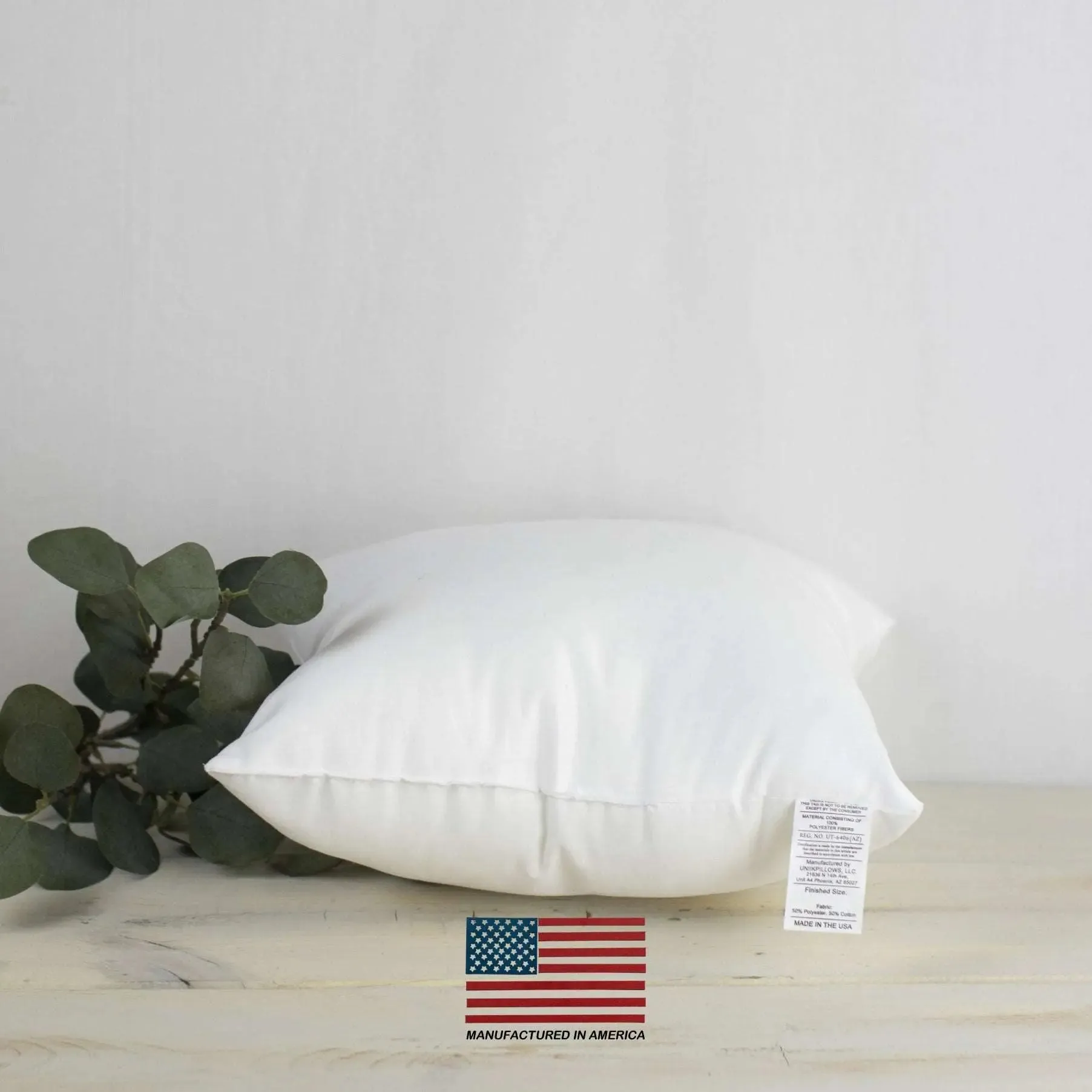 25x25 | Indoor Outdoor Hypoallergenic Polyester Pillow Insert | Quality Insert | Pillow Inners | Throw Pillow Insert | Square Pillow Inserts