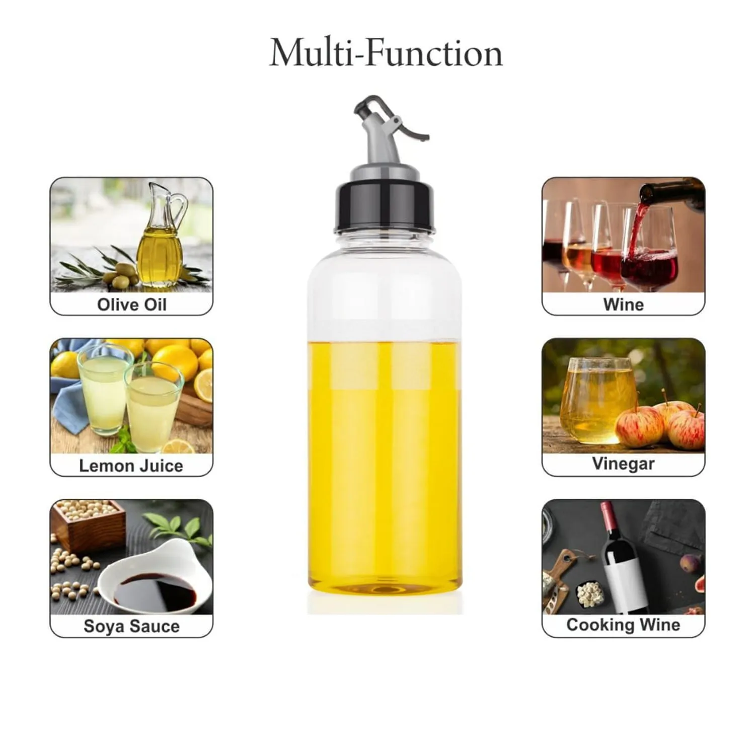 2610 Oil Dispenser with Leakproof Seasoning Bottle (500Ml Capacity)