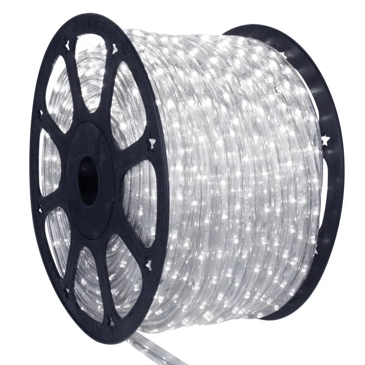 288' Pure White Commercial-Grade LED Outdoor Christmas Rope Lights