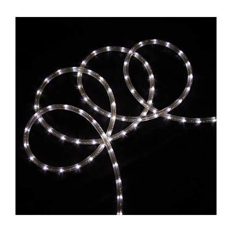 288' Pure White Commercial-Grade LED Outdoor Christmas Rope Lights