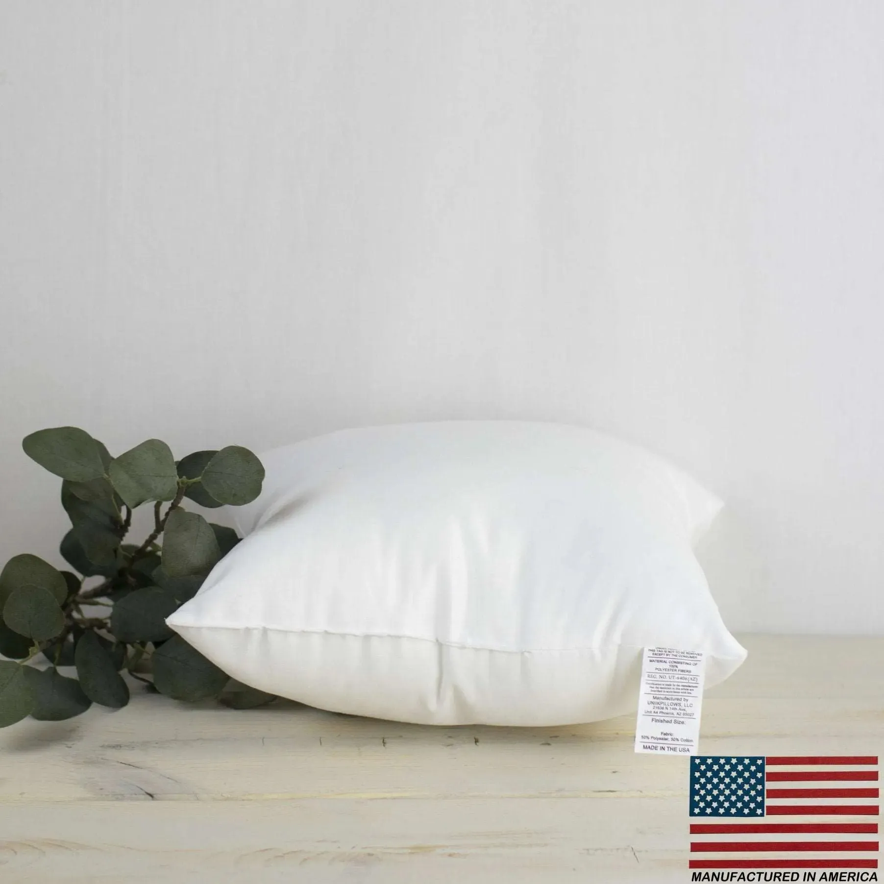 28x28 | Square Angel Hair Insert | Indoor Outdoor Down Alternative Hypoallergenic Pillow Insert | Quality Insert | Premium Insert