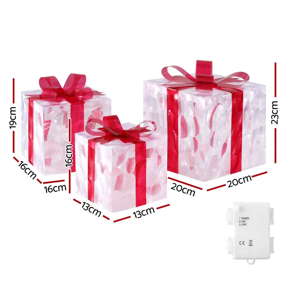 3-Pieces Christmas Lights 70 LED Fairy Light Gift Box