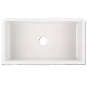 33 Inch White Farmhouse / Apron Front Kitchen Sink 33"L x 18"W Oslo-33 EB20033