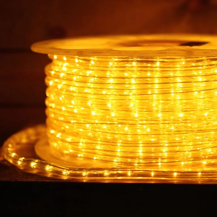 3/8" Yellow Incandescent Rope Lights