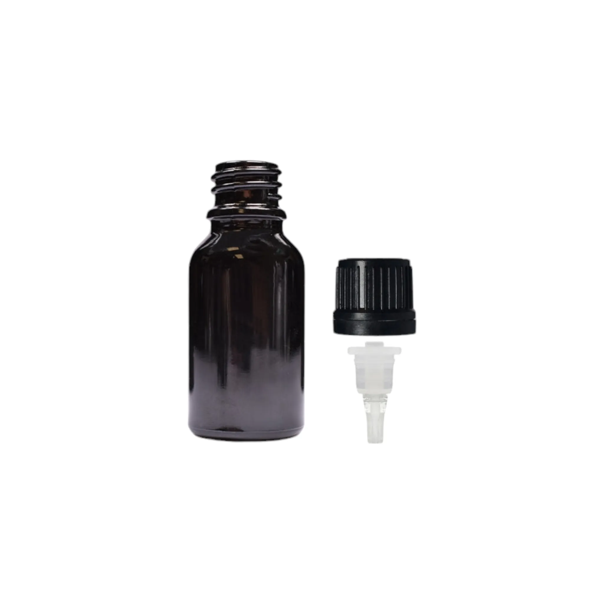 50ml Glass Dropper Bottle Amber Black with Tamper Evident Slow Flow Dropper Lid