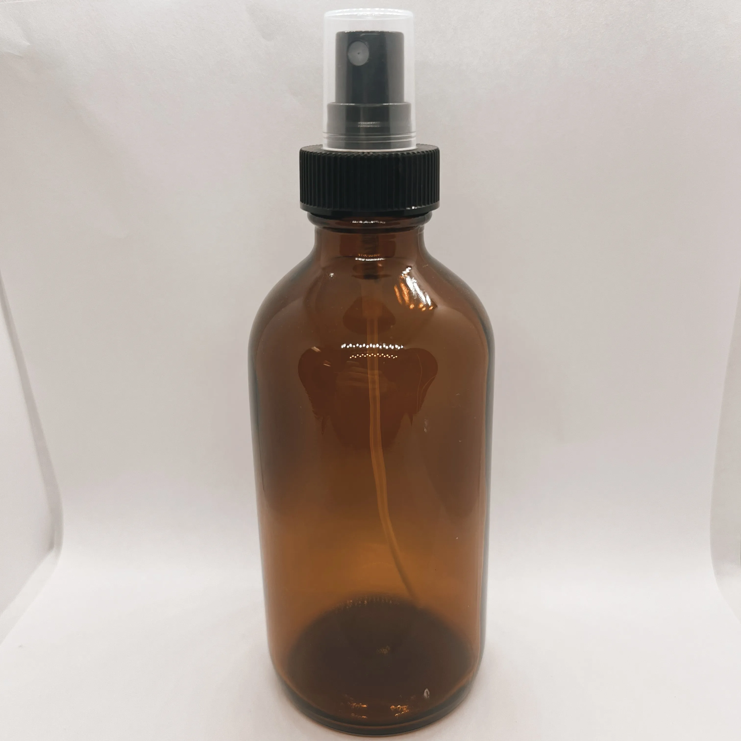 8oz Glass Bottle Spray Top - Amber