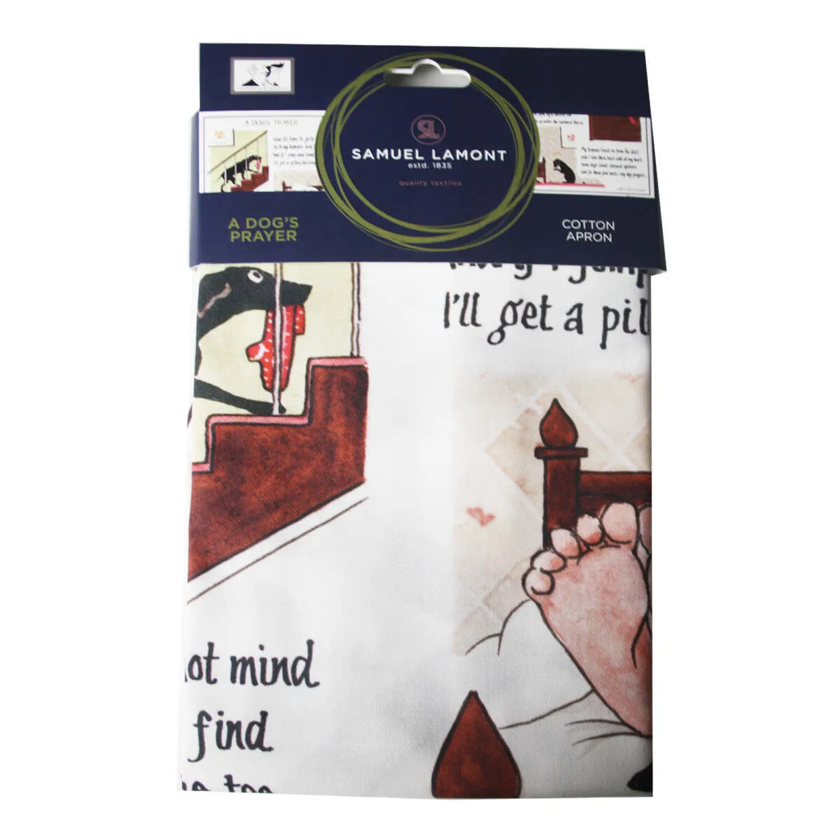 A Dog's Prayer Cotton Apron - Tottering by Gently