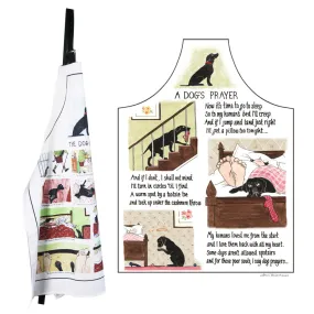 A Dog's Prayer Cotton Apron - Tottering by Gently