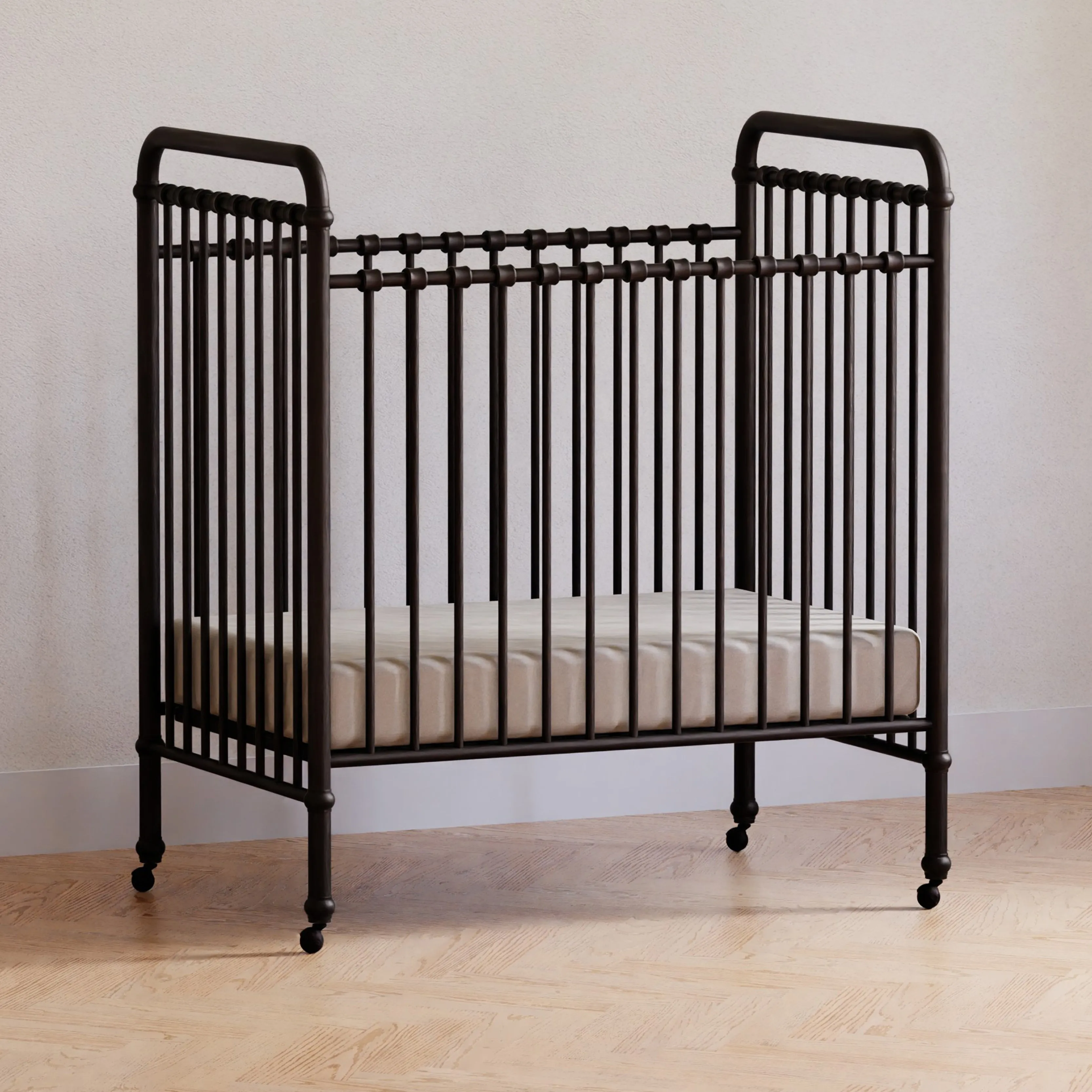 Abigail 3-in-1 Convertible Mini Crib - Vintage Iron