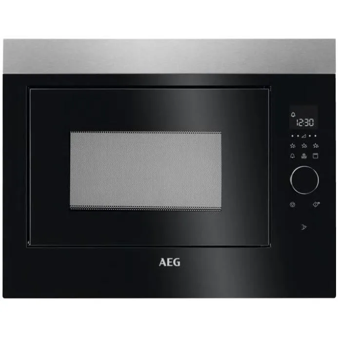 AEG MBE2658DEM Built In Microwave & Grill - Black / Stainless Steel