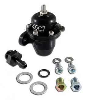 AEM Electronics Billet Adjustable Fuel Pressure Regulators 25-300BK