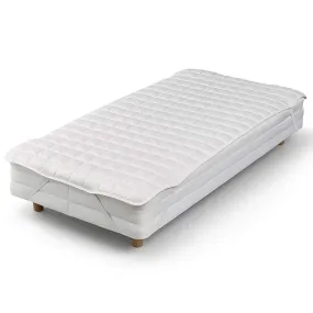 AJ007BPS Mattress Pad, Winter, Summer, All Seasons, Ivory, Single