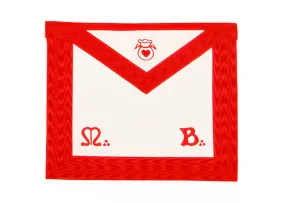 Almoner Scottish Rite Apron - Red Moire