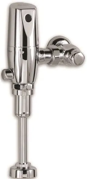 American Standard Selectronic Exposed Urinal Flush Valve 3/4 Inch  Top Spud Dc Powered 0.5 Gpf Polished Chrome