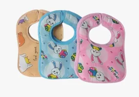 Apron for Babies, Bibs for Boy and Girl, Assorted - Pack of 6 (Rectangle Shape)