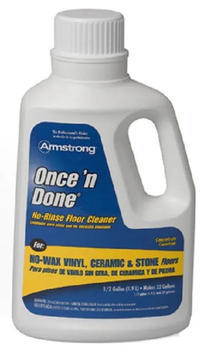 Armstrong 330408 1 Gallon Of Once N Done Concentrated Floor Cleaner - Quantity of 4