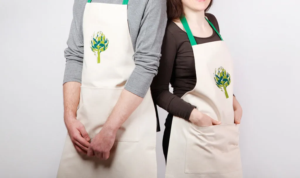 Artichoke Apron -  screen printed