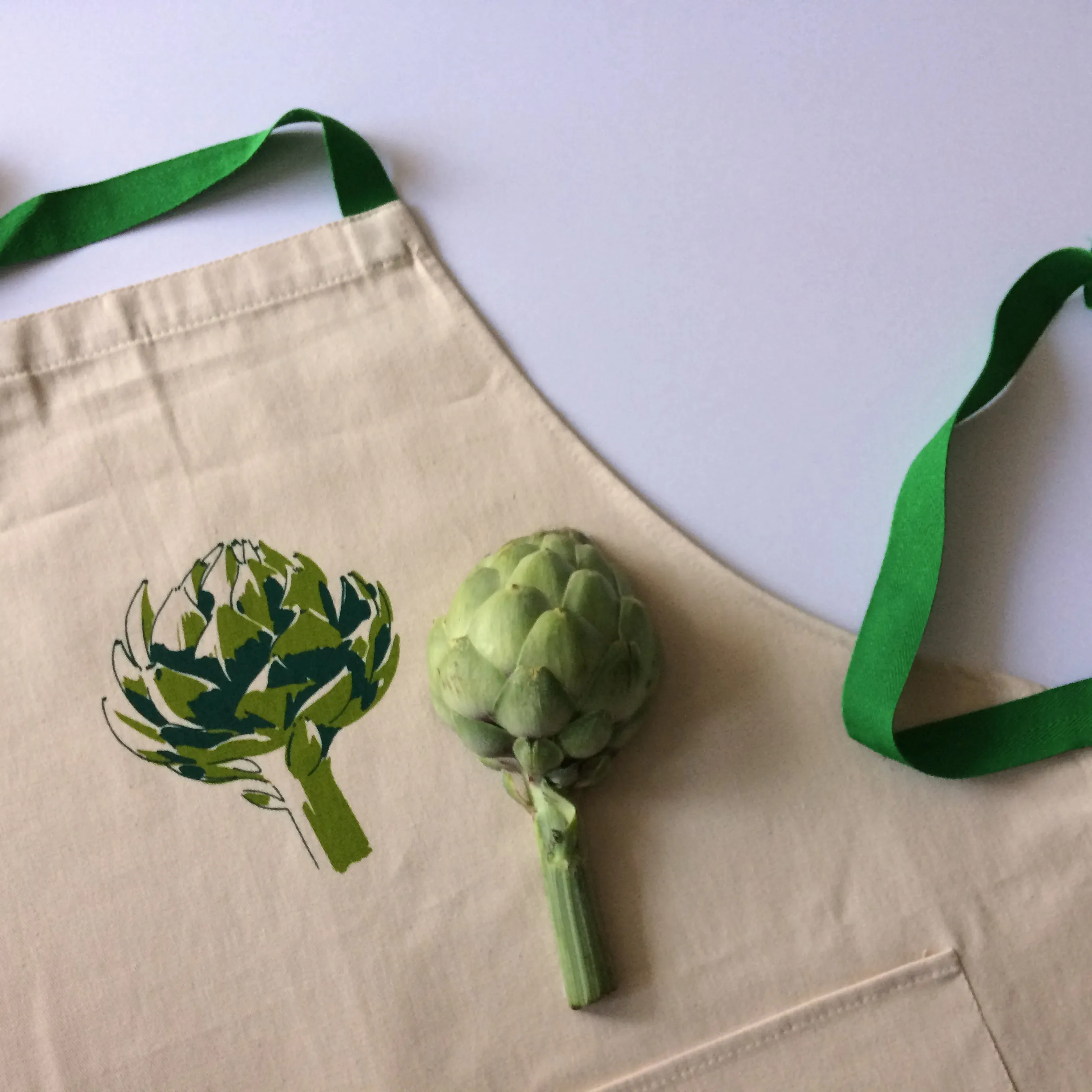 Artichoke Apron -  screen printed