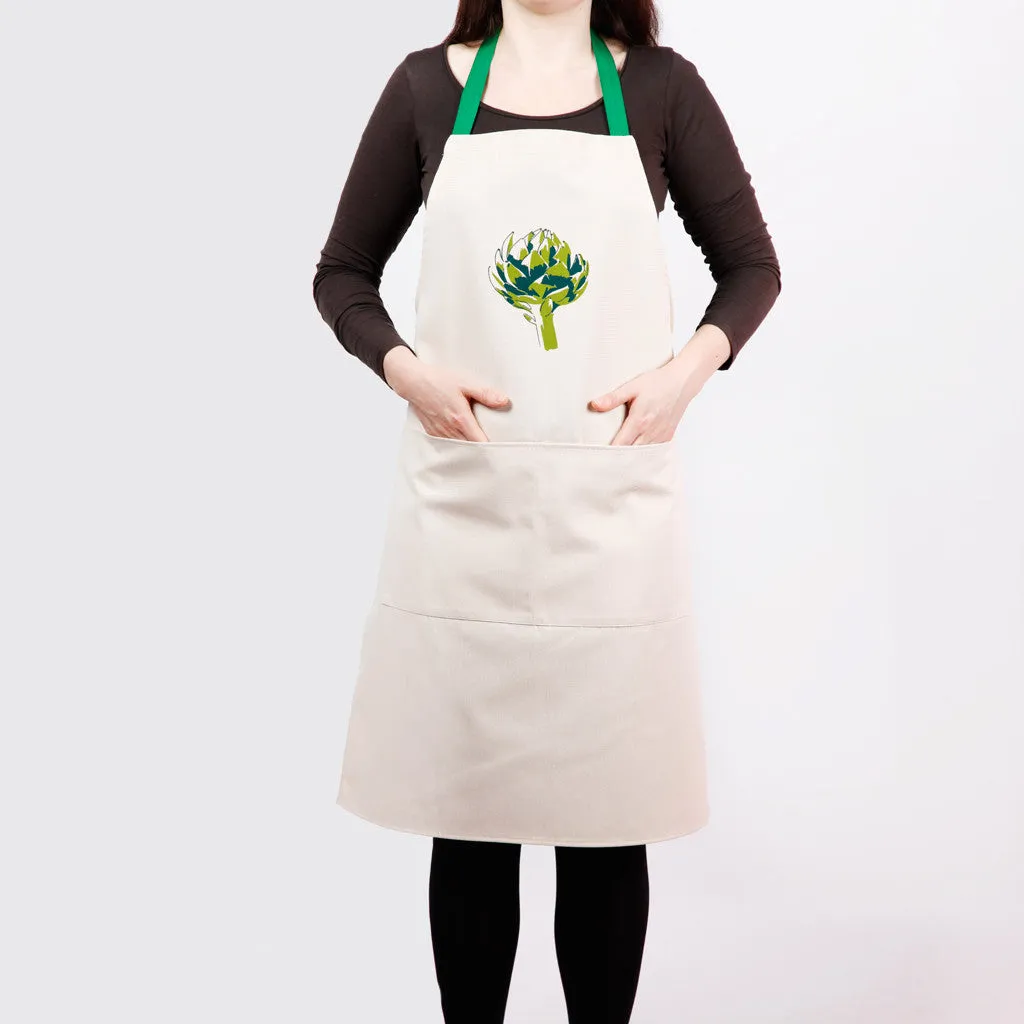 Artichoke Apron -  screen printed