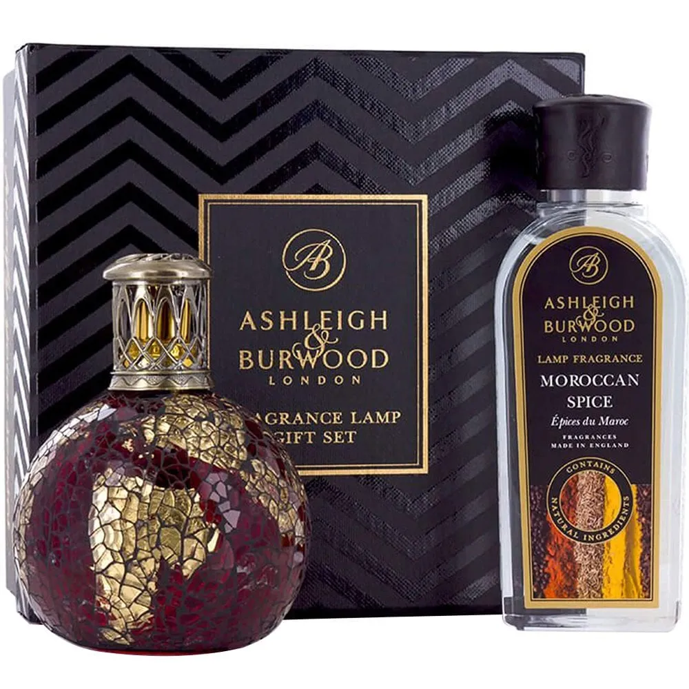 Ashleigh & Burwood Dragon's Eye Lamp & Moroccan Spice Fragrance Gift Set