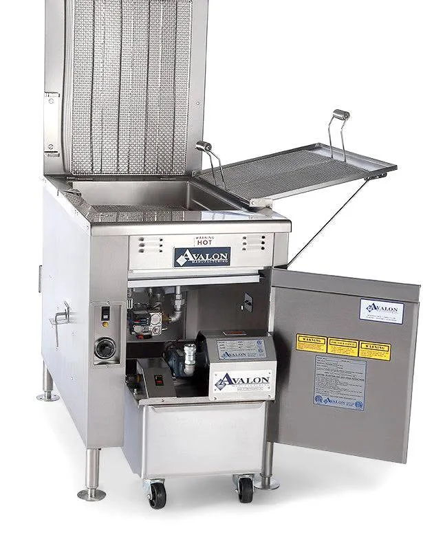 Avalon (ADF26-E) 18" X 26" Donut Fryer, Electric (1 phase), Right Side Drain Board with Submerge Screen