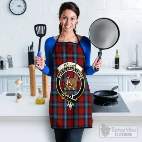 Baillie of Polkemmet Red Tartan Apron with Family Crest