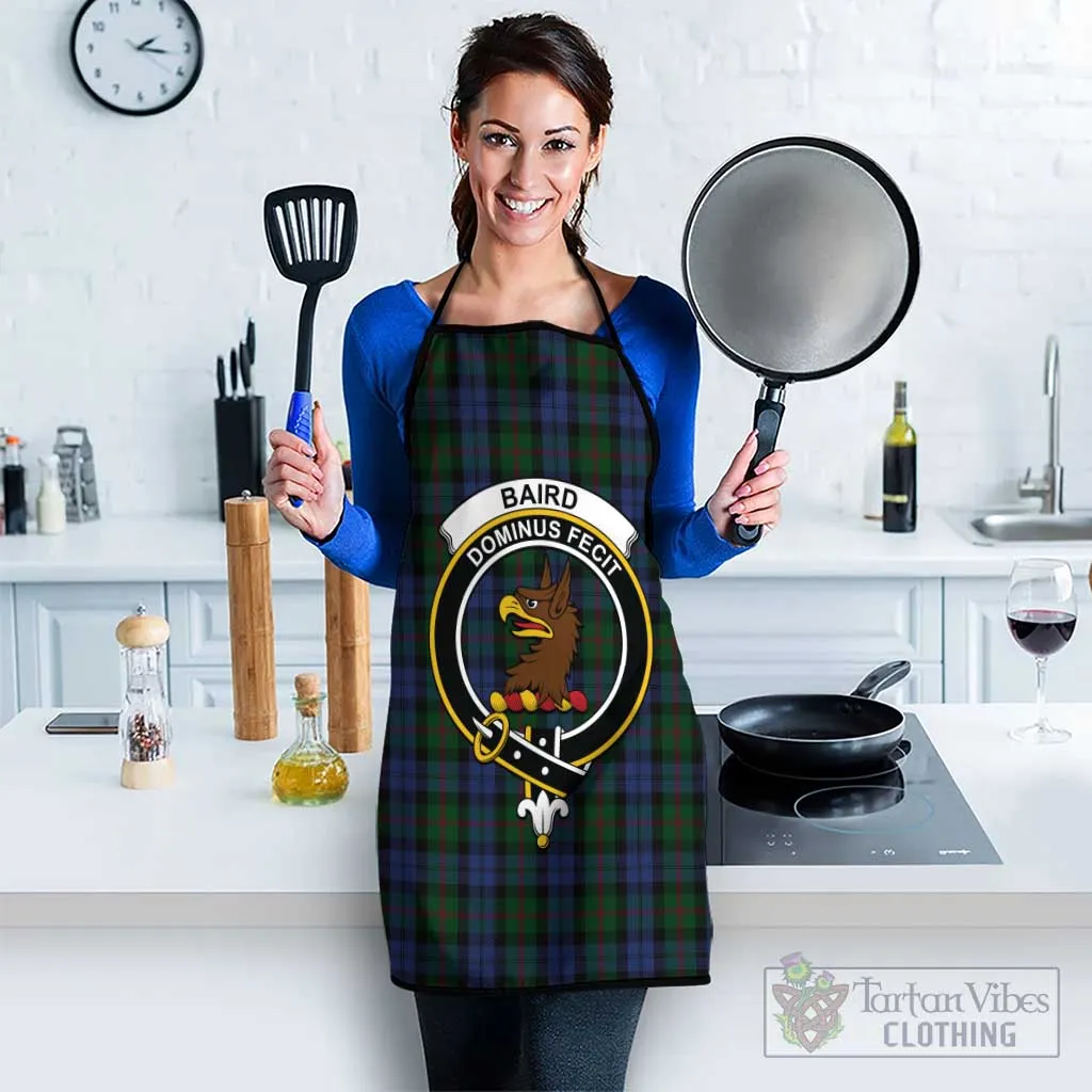 Baird Tartan Apron with Family Crest