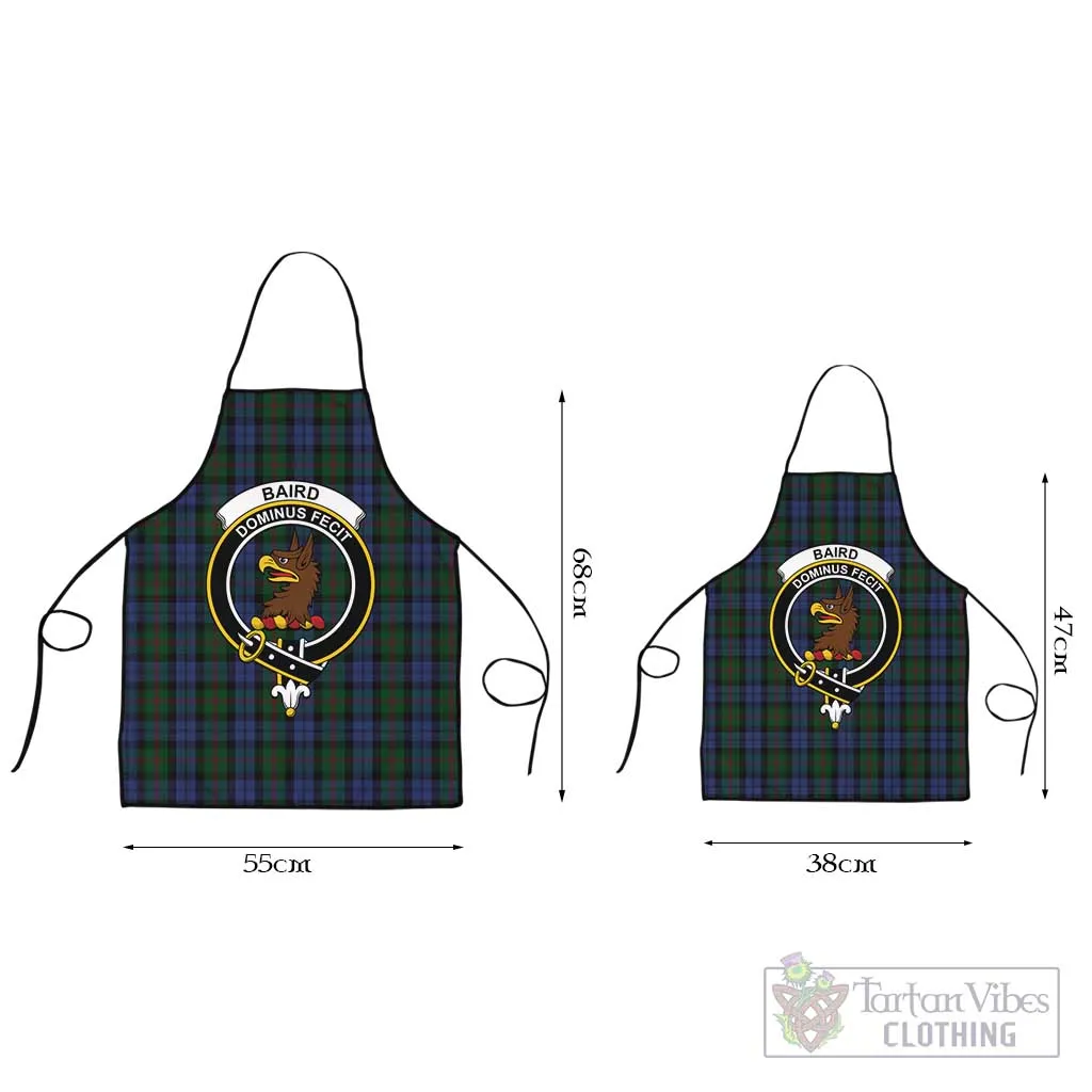 Baird Tartan Apron with Family Crest