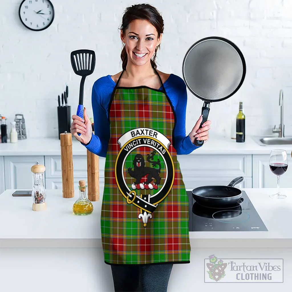 Baxter Modern Tartan Apron with Family Crest