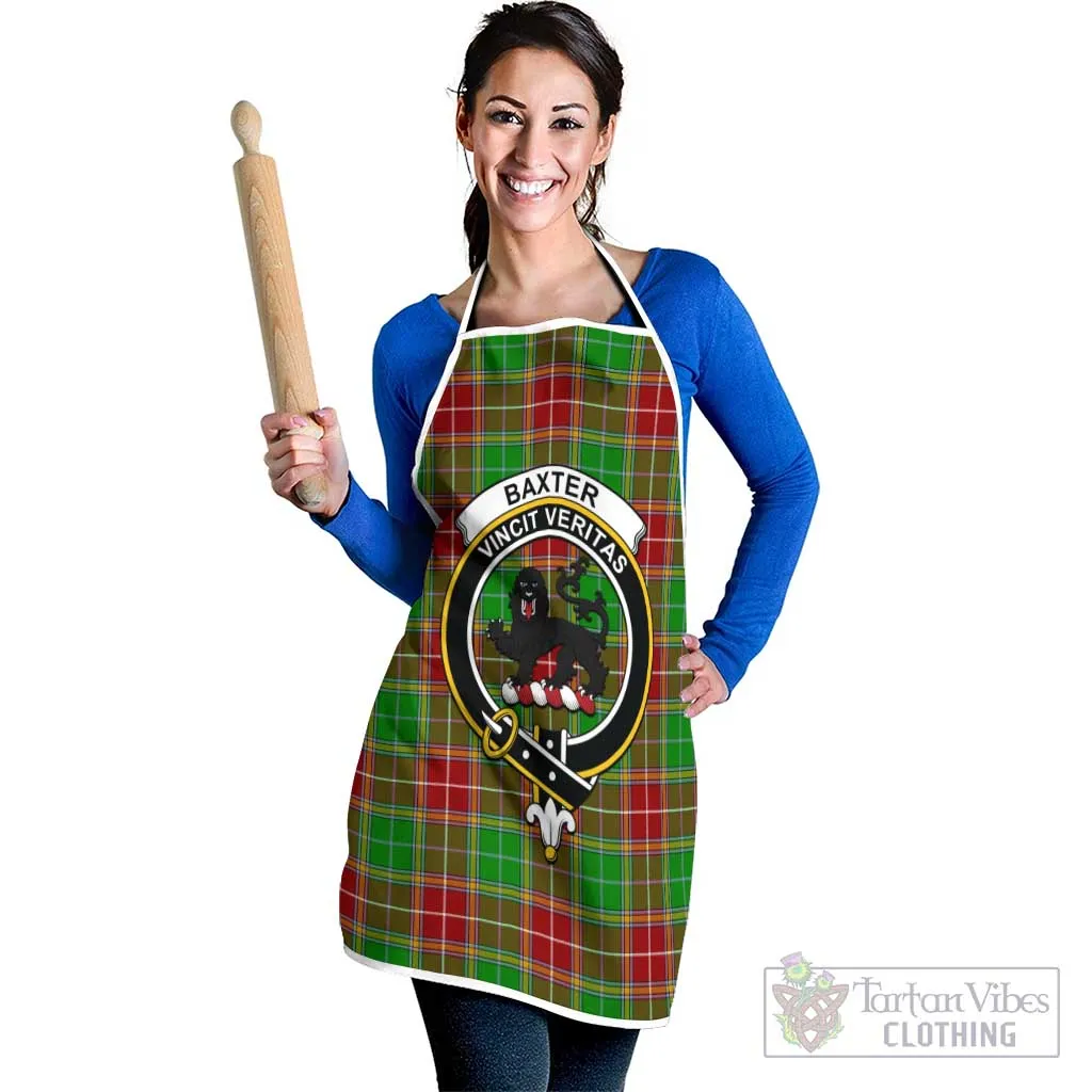 Baxter Modern Tartan Apron with Family Crest