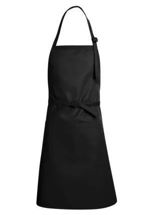 Black Premium Adjustable Apron (1 Split Pocket)