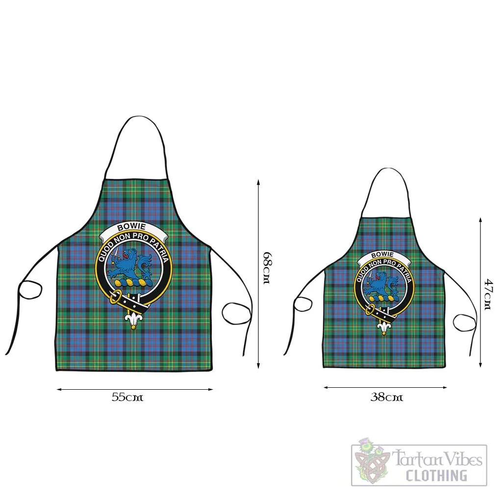 Bowie Ancient Tartan Apron with Family Crest