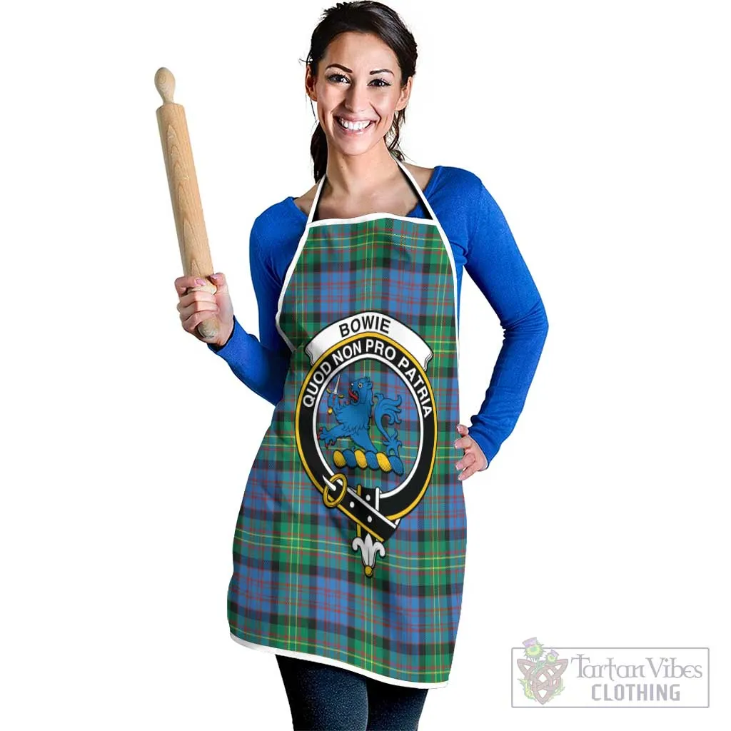 Bowie Ancient Tartan Apron with Family Crest