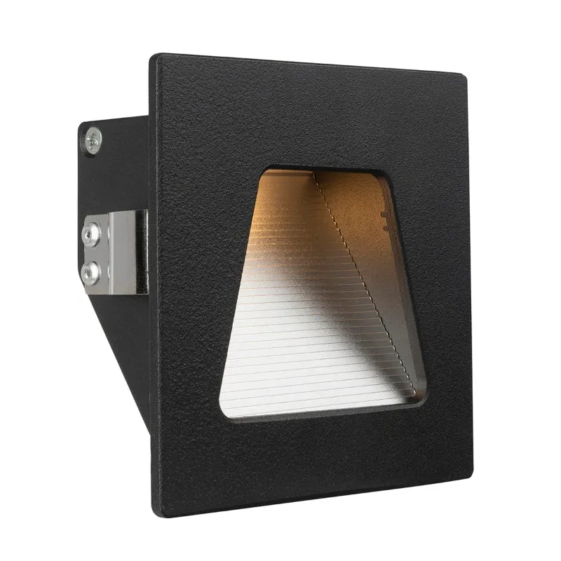 Brilliant Evelyn LED Indoor Step Light - Matt Black